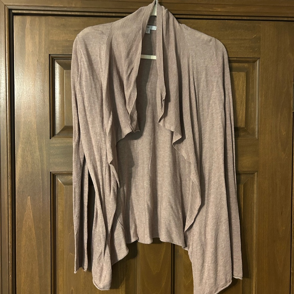 GAP Women's Draped Cardigan Sweater - Light Purple